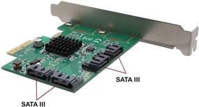 img 3 attached to 💻 I/O Crest 4-портовая карта контроллера SATA III PCI-e 2.0 x2 без поддержки RAID с чипсетом Marvell 9235 для жестких дисков