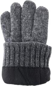 img 1 attached to Bruceriver Diamond Touchscreen Thinsulate Knitted Gloves