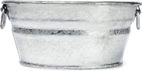 img 1 attached to 1-Quart Behrens Silver 101LFT Hot Dipped Steel Low Flat Tub