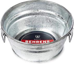 img 2 attached to 1-Quart Behrens Silver 101LFT Hot Dipped Steel Low Flat Tub