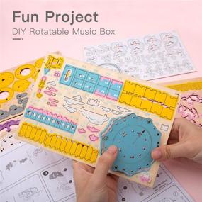 img 2 attached to 🎵 Rolife Wooden Crafts Music Puzzles