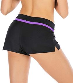 img 3 attached to 🩱 Womens Shorts Waistband Swimsuit: Stylish Swimwear for Women's Clothing