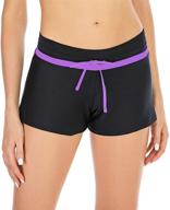 🩱 womens shorts waistband swimsuit: stylish swimwear for women's clothing logo