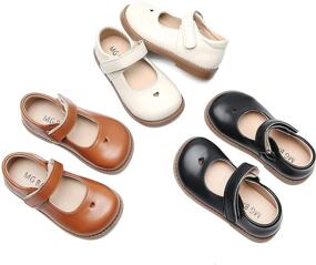 img 3 attached to 👧 DADAWEN T Strap School Uniform Shoes: Stylish & Comfortable Toddler Girls' School Footwear