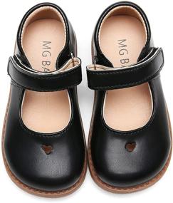 img 4 attached to 👧 DADAWEN T Strap School Uniform Shoes: Stylish & Comfortable Toddler Girls' School Footwear