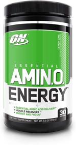 img 4 attached to 🍋 Оптимальное питание Amino Energy - высококачественная препара-тренировка с зеленым чаем, ВСАА, важными аминокислотами, формулой соответствующей кето-диете, экстрактом зеленого кофе, энергетическим порошком - лимонно-лаймовый вкус, 30 порций