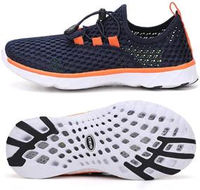 img 4 attached to 🏻 STQ Water Sneakers: Top-Rated Athletic Shoes for Little Girls' Summer Adventures