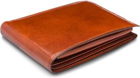 img 2 attached to 💼 Мужской кошелек-пенал на молнии из натуральной кожи для удостоверения личности - аксессуары, кошельки, карманные футляры и органайзеры для визиток и денег