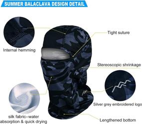 img 3 attached to 🎿 TRAILSIDE SUPPLY CO. Balaclava: Ultimate Windproof Ski Face Mask for Men and Women - Sun Hood for Tactical Lightweight Motorcycle Cycling and Running