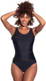 img 2 attached to COVER GIRL Swimsuit Coverage Scoopneck Women's Clothing