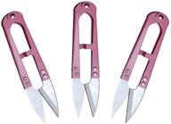 🪡 lyplus 5-inch sewing scissors, fabric cutting thread snips, small sharp yarn thread cutter for embroidery, stitch, diy supplies, trimming nipper (pink, pack of 3) logo