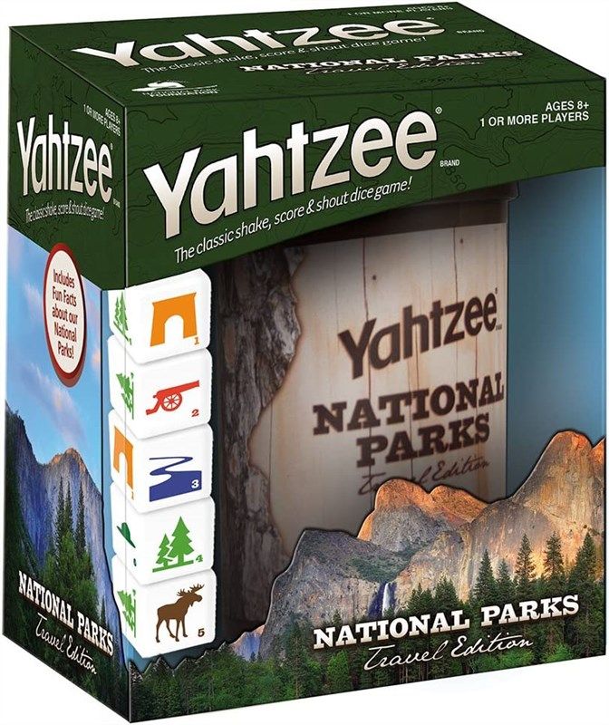 yahtzee national parks travel game 로고