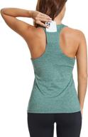 👚 blooming jelly women's racerback tank tops - compression fit workout tanks, sleek sleeveless yoga athletic tops, gym shirts логотип