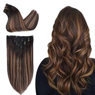 bessmi extensions chestnut balayage straight logo