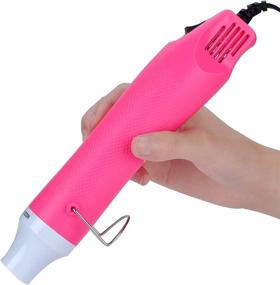 img 3 attached to 🔥 Mini Heat Gun Hot Air Gun Embossing Tool with Dotting Tool – Pink