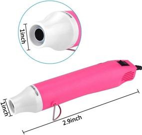 img 2 attached to 🔥 Mini Heat Gun Hot Air Gun Embossing Tool with Dotting Tool – Pink