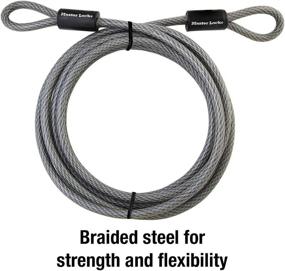 img 1 attached to Black Master Lock 72DPF Steel Cable – Loop Ends, 1 Pack – Enhanced SEO