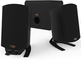 enhance your pc audio with the klipsch promedia 2.1 thx certified computer speaker system (black) logo