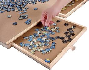 img 1 attached to 🔲 Fiberboard Surface Storage Drawers for Puzzles - Plateau