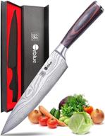 orblue 8-inch chef knife - high carbon german stainless steel kitchen knife for cutting, chopping, dicing, slicing & mincing | professional cooking knife with ergonomic handle & sharp blade logo