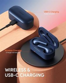 img 3 attached to 🔵 Беспроводные наушники WENKEY TWS: Bluetooth 5.1, беспроводной зарядный кейс, подавление шумов микрофонов, 30 часов воспроизведения, защита от воды IPX6 - Hi-Fi стерео для iPhone и Android (синие)