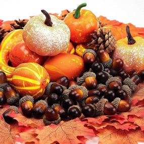 img 1 attached to Thanksgiving Artificial Decoration Halloween Max166Pcs