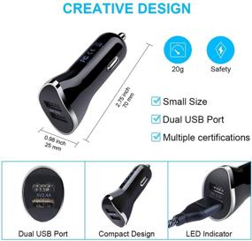 img 1 attached to 🔌 Fast Charging Car Charger for Samsung Galaxy A21 A20 A71 S21 S20 A50 A51 A70 A01 A10e S10e S9 Note 21 20 10, Moto G8/G7/G6/Z4/Z3, Google Pixel 3a 4XL 3XL 2 – Wall Plug Charger Car Adapter with Type C Fast Charging Cable