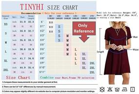 img 2 attached to 👚 TINYHI Womens Sleeve Tshirt: Casual Women's Clothing and Dresses for Effortless Style