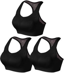 img 4 attached to 🏋️ Wire-Free Racerback Activewear for Women's Workout - Lingerie, Sleep & Lounge