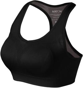 img 2 attached to 🏋️ Wire-Free Racerback Activewear for Women's Workout - Lingerie, Sleep & Lounge