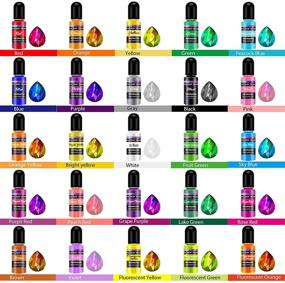img 3 attached to 🎨 M.A.K 27 Bottles Epoxy Resin Pigment: Transparent Liquid Dye for Vibrant Resin Crafts, Art Coloring, Painting, Jewelry DIY Making-10ml Each