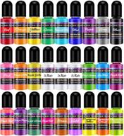 🎨 m.a.k 27 bottles epoxy resin pigment: transparent liquid dye for vibrant resin crafts, art coloring, painting, jewelry diy making-10ml each logo