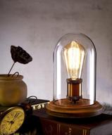 🏮 surpars house vintage desk lamp with glass shade and included edison bulb - table lamp логотип