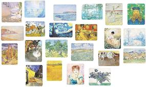 img 1 attached to 🎨 Doraking Impressionist Art Theme Washi Stickers - 200PCS Famous Painting Decals for Scrapbooking & Diary Decoration