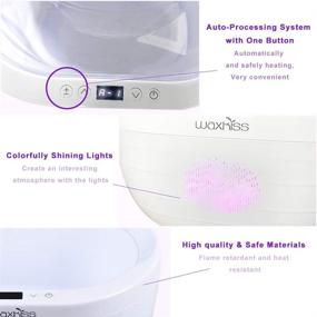 img 2 attached to 🖐️ Moisturizing Paraffin Wax Machine for Hands and Feet - Waxkiss 3000ML - with 2 Packs of 1lb Paraffin Wax for Skin Soothing Paraffin Bath