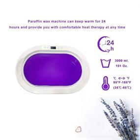 img 3 attached to 🖐️ Moisturizing Paraffin Wax Machine for Hands and Feet - Waxkiss 3000ML - with 2 Packs of 1lb Paraffin Wax for Skin Soothing Paraffin Bath