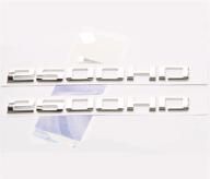 🔖 pair of oem chrome 2500hd nameplates emblems alloy badges for gm silverado sierra - set of 2 logo