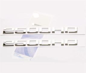 img 4 attached to 🔖 Pair of OEM Chrome 2500HD Nameplates Emblems Alloy Badges for GM Silverado Sierra - Set of 2