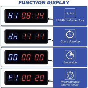 img 1 attached to Kacsoo Interval Stopwatch Workouts Ultra Brightness