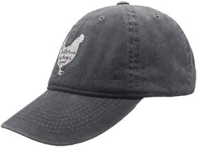 img 2 attached to 🐔 Enhance Your Lifestyle with Chickens Around: Vintage Adjustable Ponytail Cowboy Cap - Perfect Gym Caps for Women - Unique Gifts