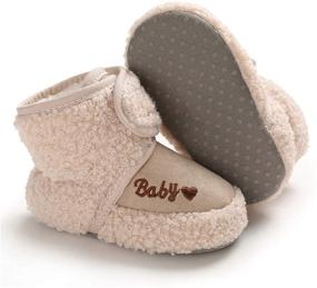 img 2 attached to ENERCAKE Baby Booties with Grippers: Stay-on Slippers for Newborns & Infants - Winter Shoes for Boys & Girls