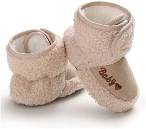 img 1 attached to ENERCAKE Baby Booties with Grippers: Stay-on Slippers for Newborns & Infants - Winter Shoes for Boys & Girls