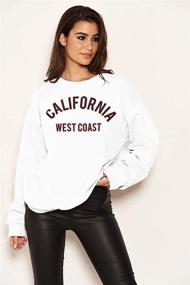 img 2 attached to 🧥 Stay Cozy in Style with HeSaYep Women's Oversized Sweatshirt – Trendy Crewneck Boyfriend Long Sleeve Pullover with Letter Graphic Design