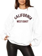 🧥 stay cozy in style with hesayep women's oversized sweatshirt – trendy crewneck boyfriend long sleeve pullover with letter graphic design logo