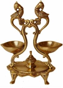 img 1 attached to Brass Traditional Lotusfeet Pooja Deepak