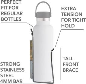 img 2 attached to 🚲 Nopal 750 - Secure Water Bottle Cage Holder for Bike Bicycle Cycling - Stainless Steel, Guaranteed Fit for Regular Bottles!