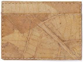 img 4 attached to 🍃 Minimalist Slim Wallet made with Leaf Leather