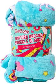 img 2 attached to 🦄 Unicorn and Mermaid Fleece Blankets for Teen Girls – Large, Fluffy and Cute Designs, Perfect Unicorn Gift Ideas for Girls