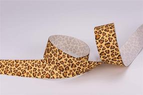 img 3 attached to 🎀 ATRibbons 25 Yards 1 Inch Wide Leopard Print Grosgrain Ribbon: Perfect for Hair Bows, Headbands, Crafting, and Gift Wrapping (Style 1)