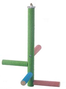img 2 attached to 🐦 ZOHOKO Bird Perch Stick: Natural Wood Stand Toy Branch for 3-4 Small to Medium Parrots, Rough Surface with Varying Colors